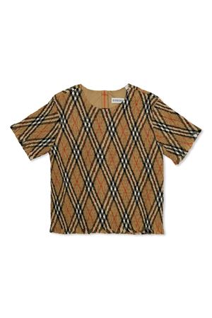 Blusa in cotone check BURBERRY KIDS | 8100073B9368